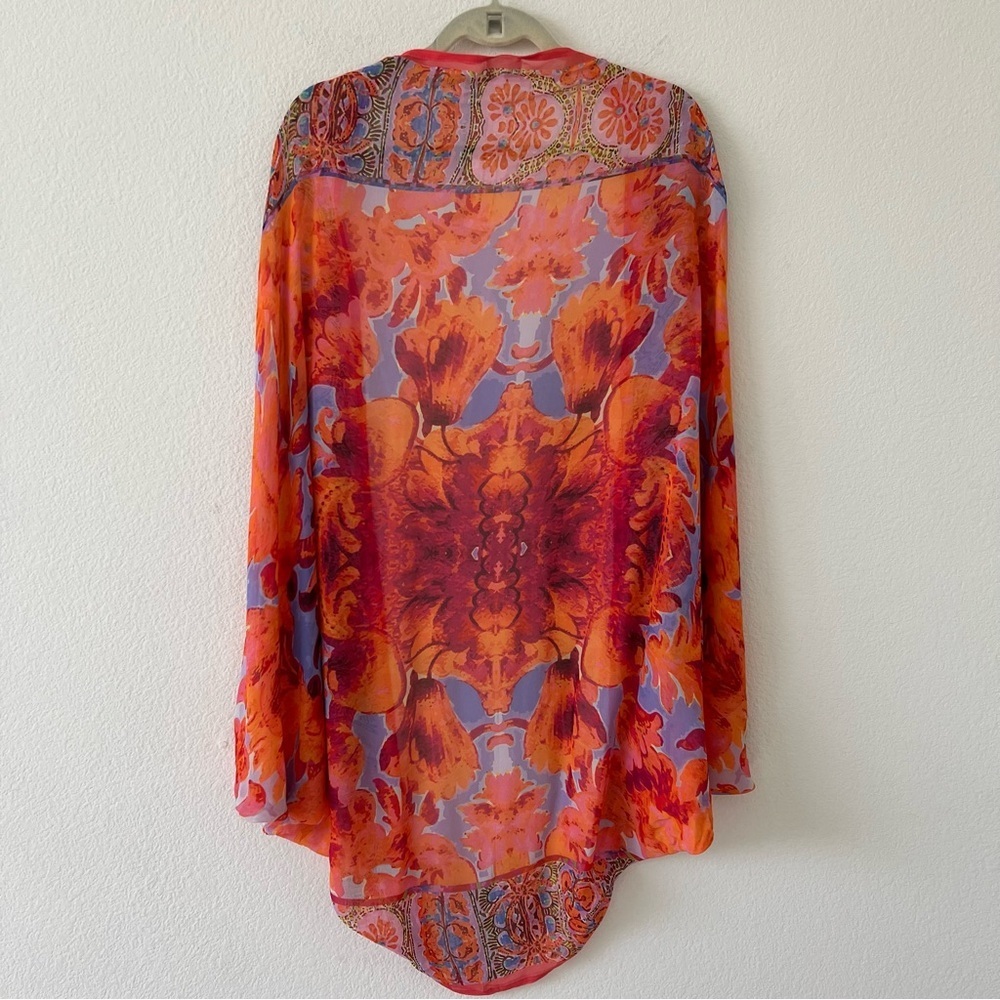 NWT Anthropologie Elizabeth Gillett Lorelei Floral Kimono Wrap One Size OS - Picture 9 of 16